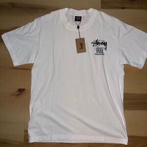 Stussy White Classic Gear Tee(SOLD NOT AVAILABLE)